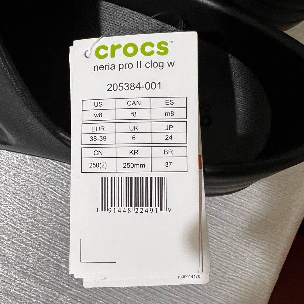 NEW CROCS Neria Pro II 8 Shoes Slip On Clogs Slip-Resistant Comfort Nurse Work - Picture 7 of 7